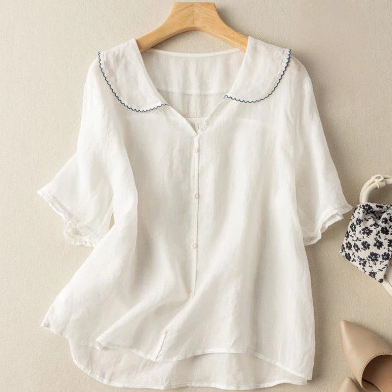 Fenella Scallop Collar Blouse