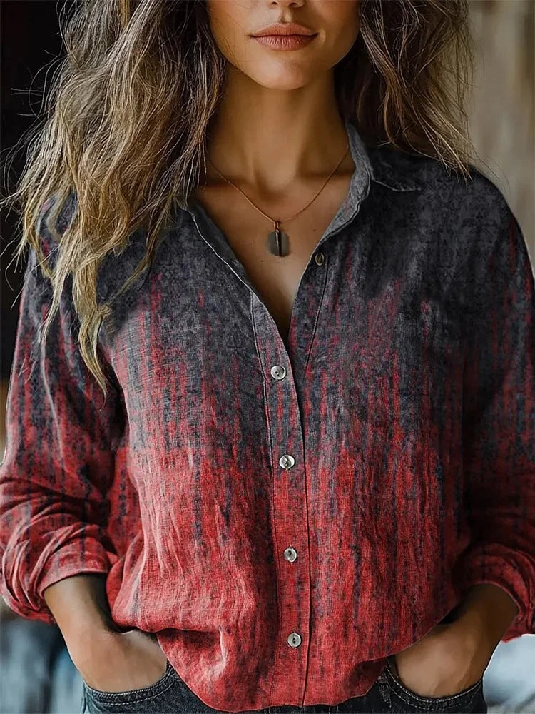 Lima Retro Floral Print Blouse
