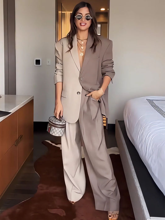 Julia - Color Block Blazer Set
